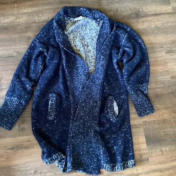 Womens sweater cardigan blue chunky warm thick eminent - Picture 1 of 5